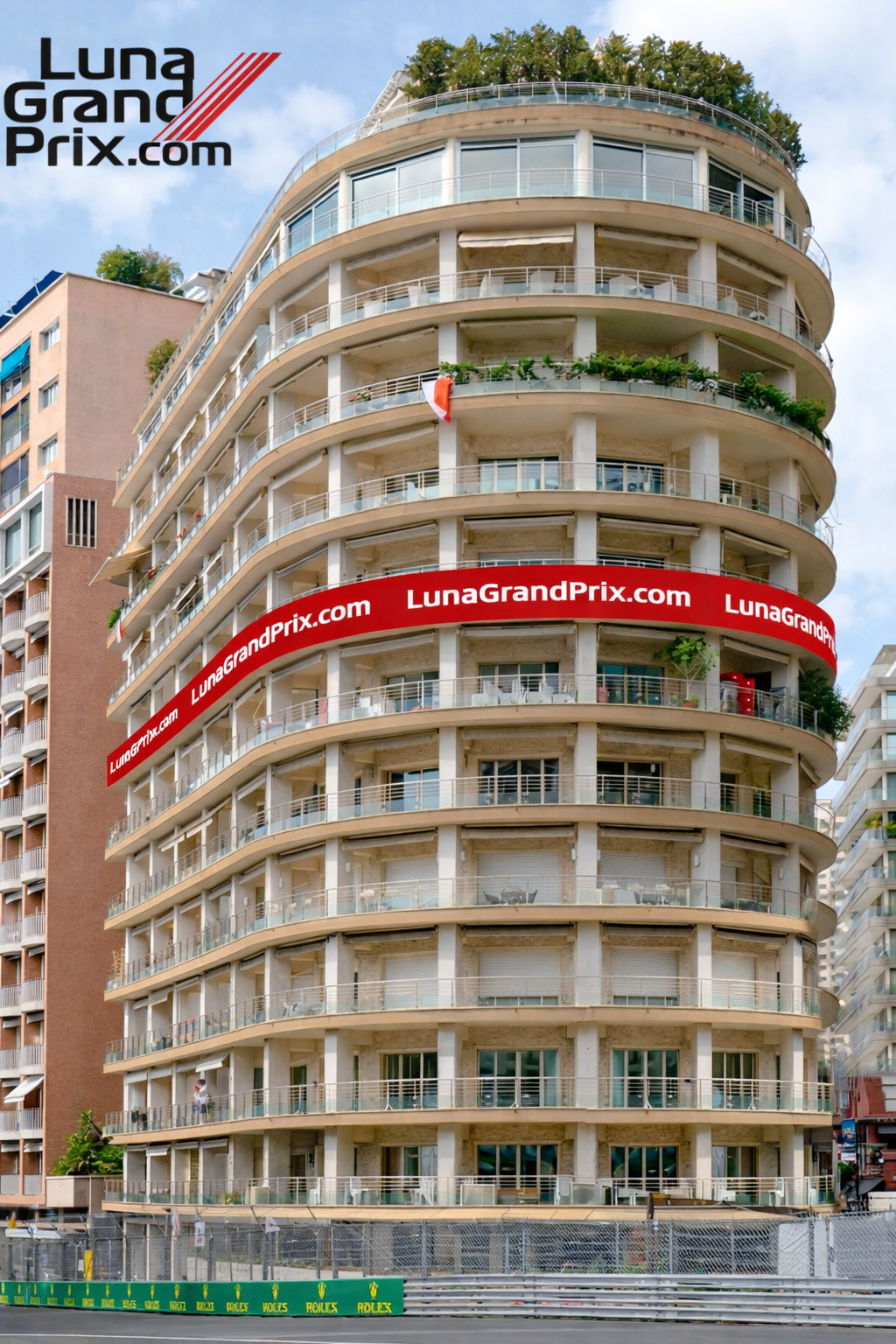 Monaco Grand Prix terrace hospitality view