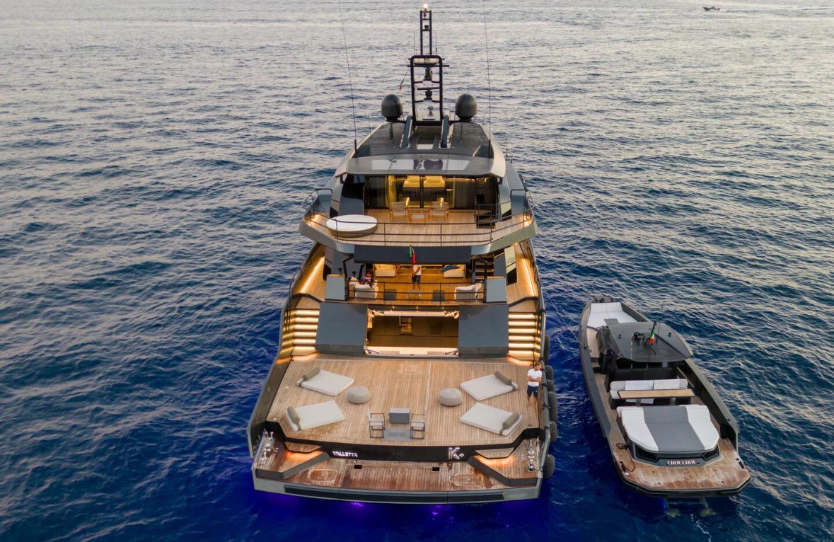 Monaco Grand Prix yacht hospitality in Port Hercules harbour Monaco